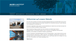 Desktop Screenshot of mayer-kunststoff.com