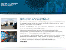 Tablet Screenshot of mayer-kunststoff.com